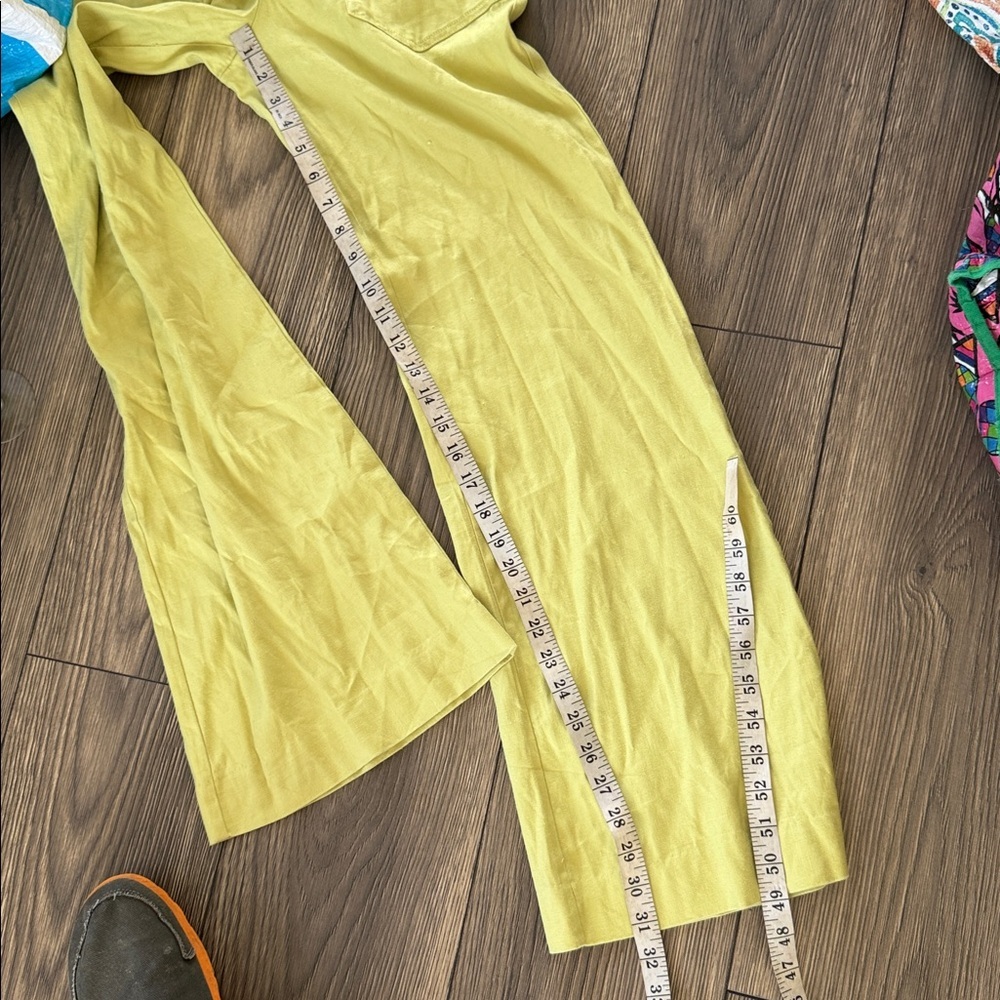 Anthropologie Maeve Chartreuse Trousers - Picture 6 of 7